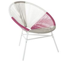 Sedia da Giardino Multicolore Rattan Sintetico Papasan Moderna