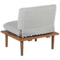 Set Divani Da Giardino Cuscini Grigi In Legno Di Acacia Set Conversazione Da Esterno Moderno A 4 Posti Poltrone Con Tavolino Cuscini Grigi