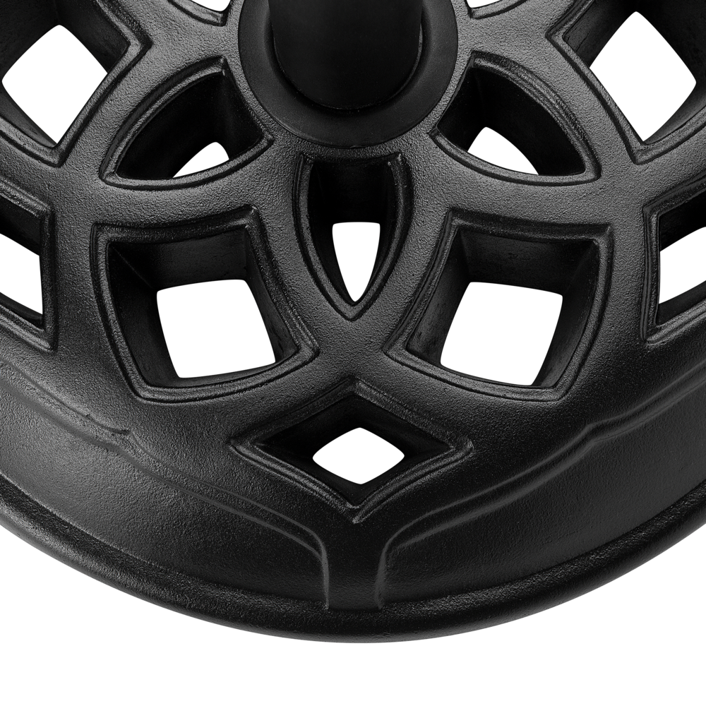 Base per ombrellone in cemento Nero 23 kg Portaombrelli da esterno rotondo