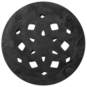 Base per ombrellone in cemento Nero 23 kg Portaombrelli da esterno rotondo