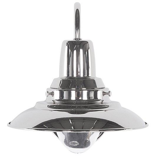 Lampada da parete in metallo argentato Applique stile industriale