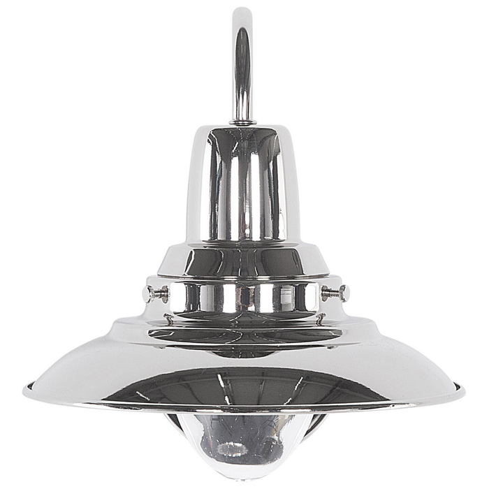 Lampada da parete in metallo argentato Applique stile industriale