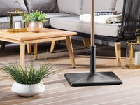 Base per ombrellone Portaombrelli da esterno quadrato in cemento Nero da 25 kg