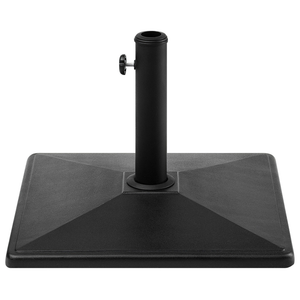Base per ombrellone Portaombrelli da esterno quadrato in cemento Nero da 25 kg