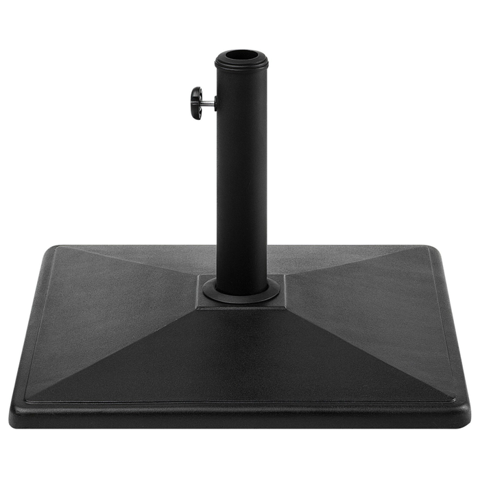 Base per ombrellone Portaombrelli da esterno quadrato in cemento Nero da 25 kg