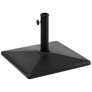 Base per ombrellone Portaombrelli da esterno quadrato in cemento Nero da 25 kg