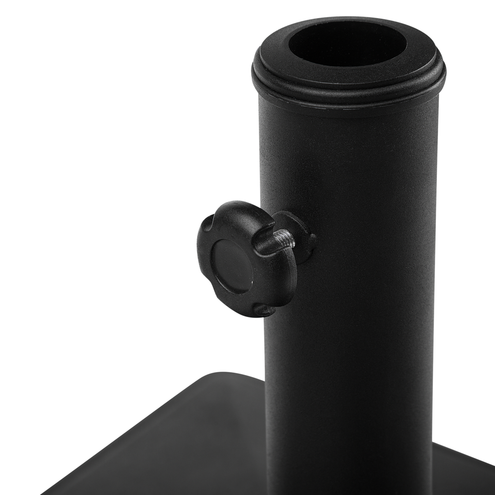 Base per ombrellone Portaombrelli da esterno quadrato in cemento Nero da 25 kg