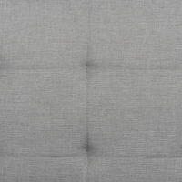 Divano Letto In Tessuto Grigio Chiaro A 3 Posti Imbottito Trapuntato Click Clack