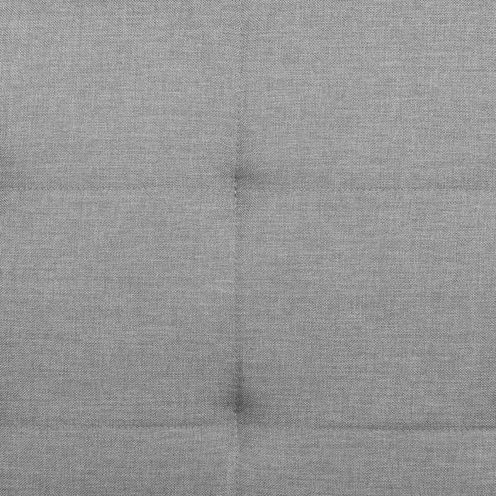 Divano Letto In Tessuto Grigio Chiaro A 3 Posti Imbottito Trapuntato Click Clack