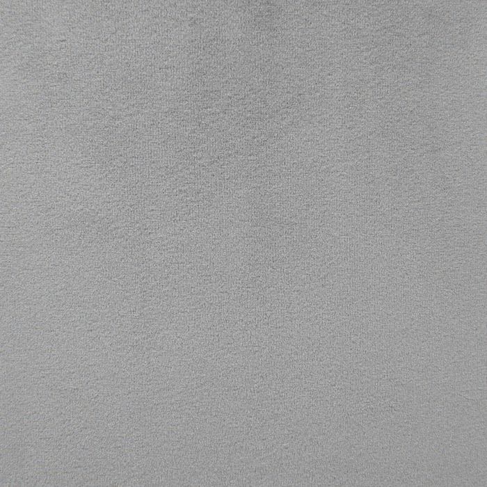 Poggiapiedi rotondo in velluto grigio con pouf da toeletta Glam Sgabello con dorato