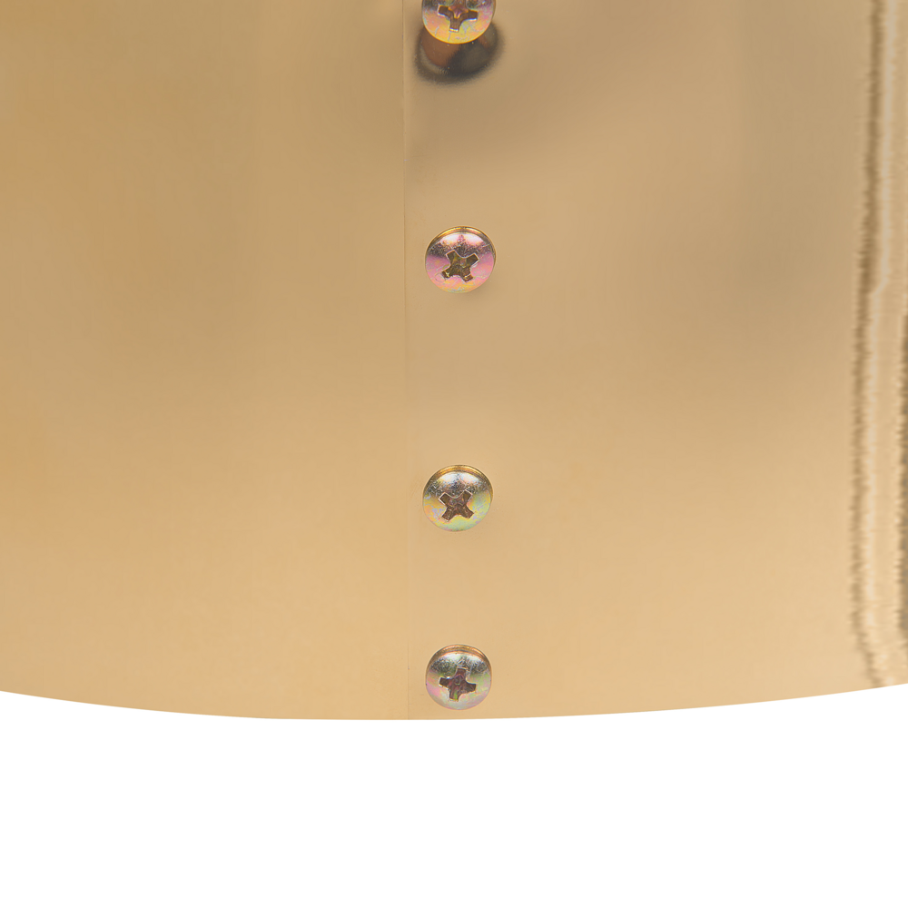 Poggiapiedi rotondo in velluto blu con pouf da toeletta Glam Sgabello con dorato