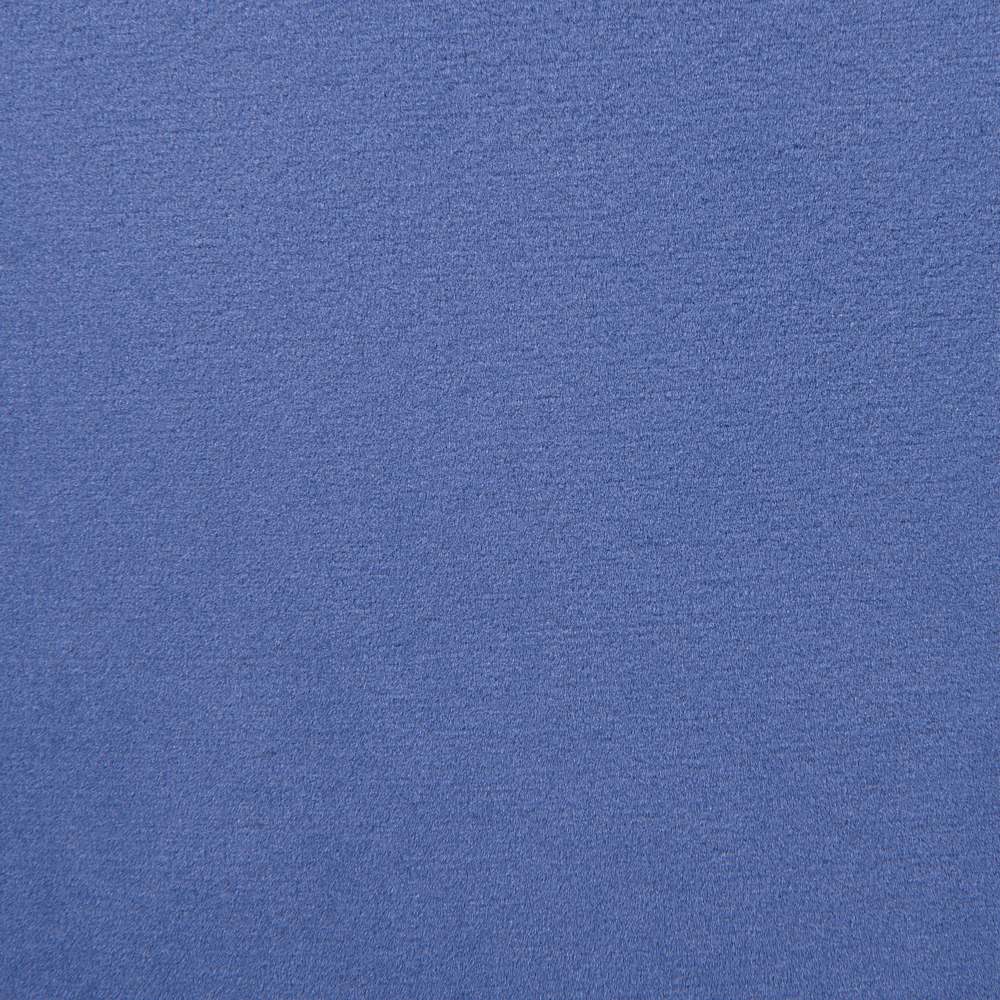 Poggiapiedi rotondo in velluto blu con pouf da toeletta Glam Sgabello con dorato