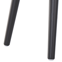 Comodino Sgabello Contenitore gambe nere imbottite in velluto grigio a forma di valigia con bottoni