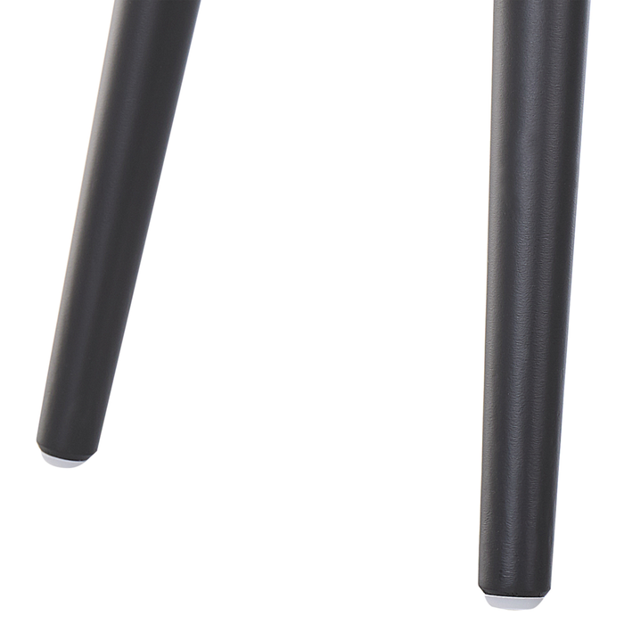 Comodino Sgabello Contenitore gambe nere imbottite in velluto grigio a forma di valigia con bottoni