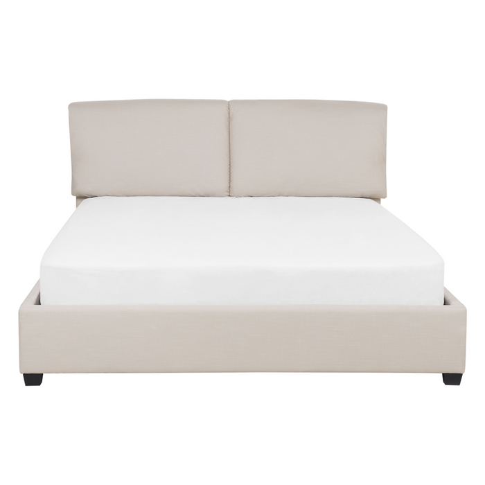 Letto Beige matrimoniale dimensione 140 x 200 cm in stile Moderno