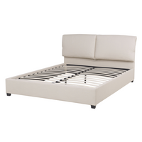 Letto Beige matrimoniale dimensione 140 x 200 cm in stile Moderno