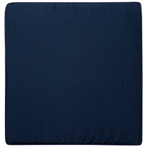 Sedia da Giardino in Legno di Acacia Bianco con Cuscino di Seduta Blu costiero