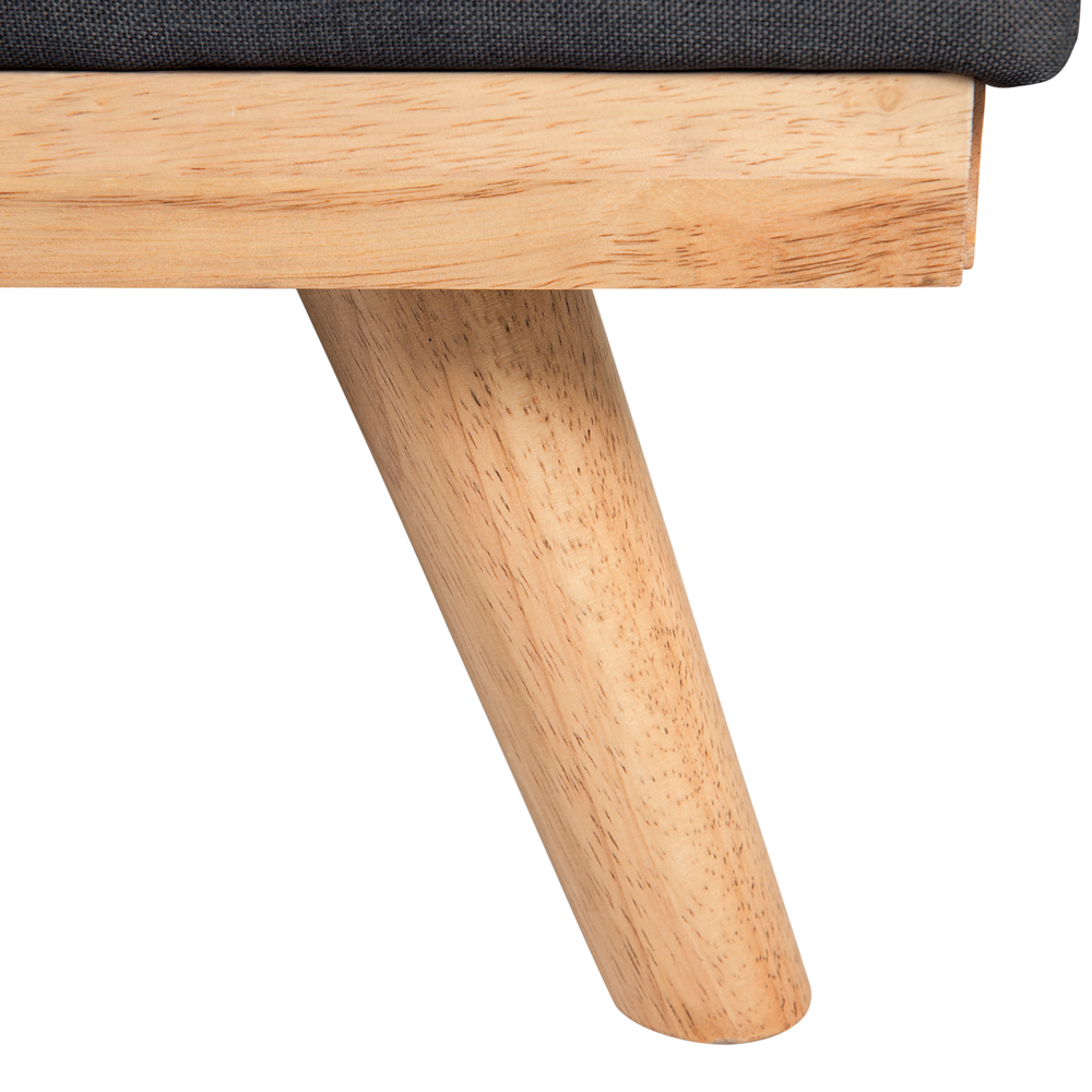 Divano letto Click Clack a 3 posti da soggiorno moderno trapuntato Nero