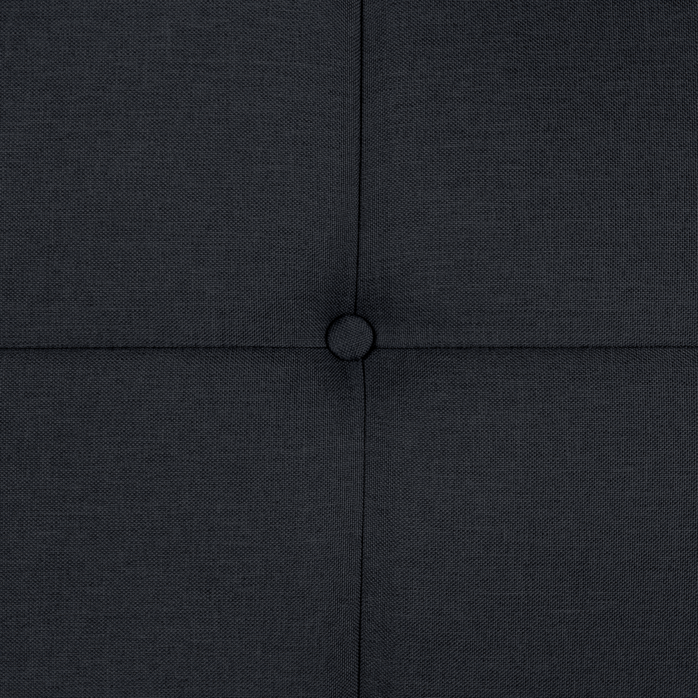 Divano letto Click Clack a 3 posti da soggiorno moderno trapuntato Nero