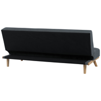 Divano letto Click Clack a 3 posti in soggiorno moderno trapuntato grigio