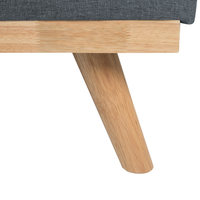 Divano letto Click Clack a 3 posti in soggiorno moderno trapuntato grigio