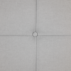 Divano letto Click Clack a 3 posti per soggiorno moderno trapuntato grigio chiaro