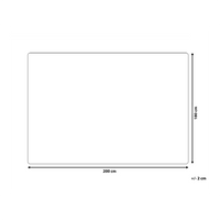 Coperta copriletto plaid Grigio chiaro Peluche 180 x 200 cm soffice Camera da letto