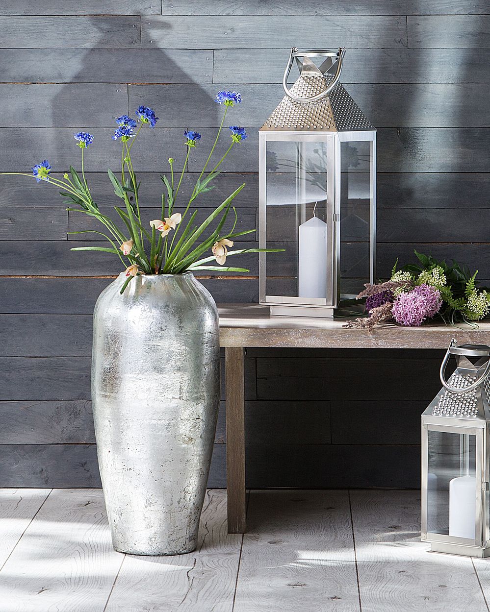 Vaso Decorativo da Terra Argento Terracotta 48 cm Industrial