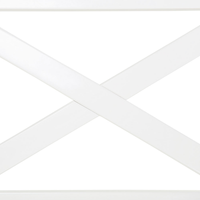 Panca da giardino in legno di acacia bianca con cuscino di seduta blu 2 posti costiero