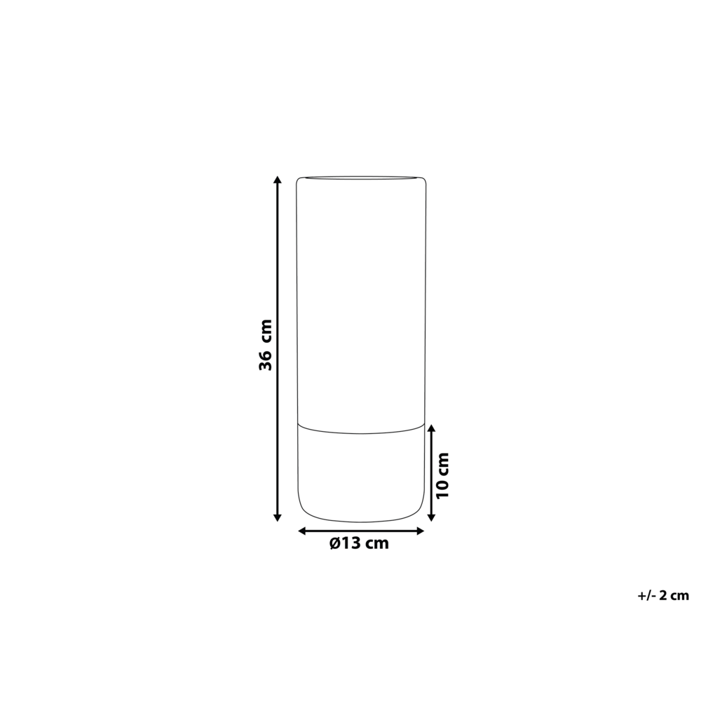 Vaso da fiori da tavola Bianco con ceramica dorato 36 cm moderno