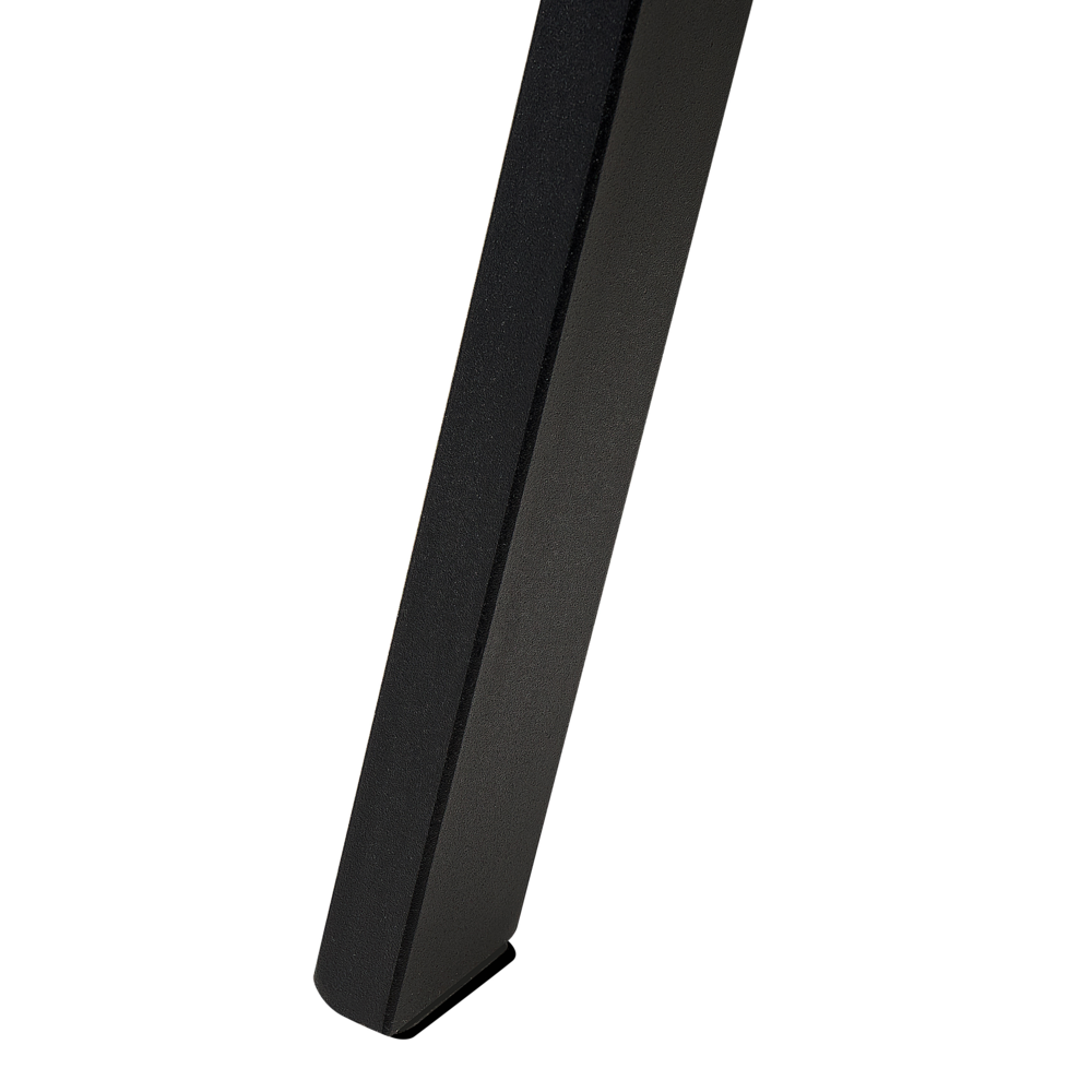 Set di 2 sedie da pranzo in tessuto blu con braccioli schienale trapuntato gambe in metallo Nero retrò di transizione