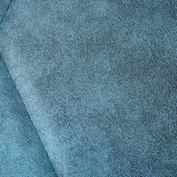 Set di 2 sedie da pranzo in tessuto blu con braccioli schienale trapuntato gambe in metallo Nero retrò di transizione