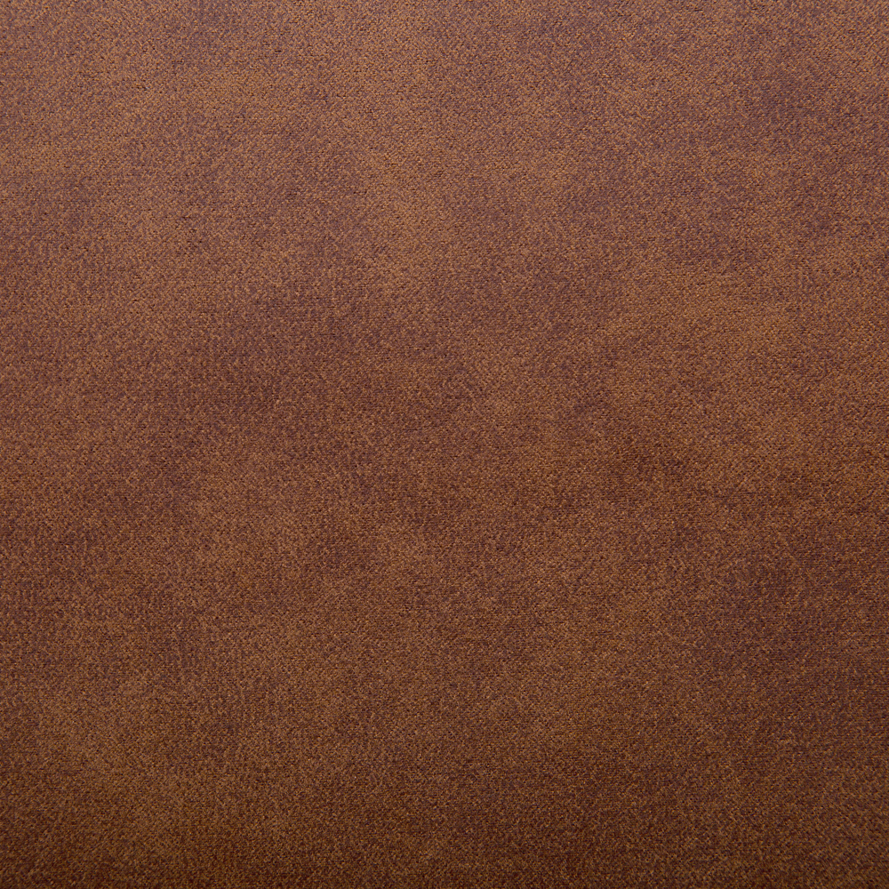 Set di 2 sedie da pranzo con rivestimento in tessuto marrone e gambe nere in stile retrò rustico