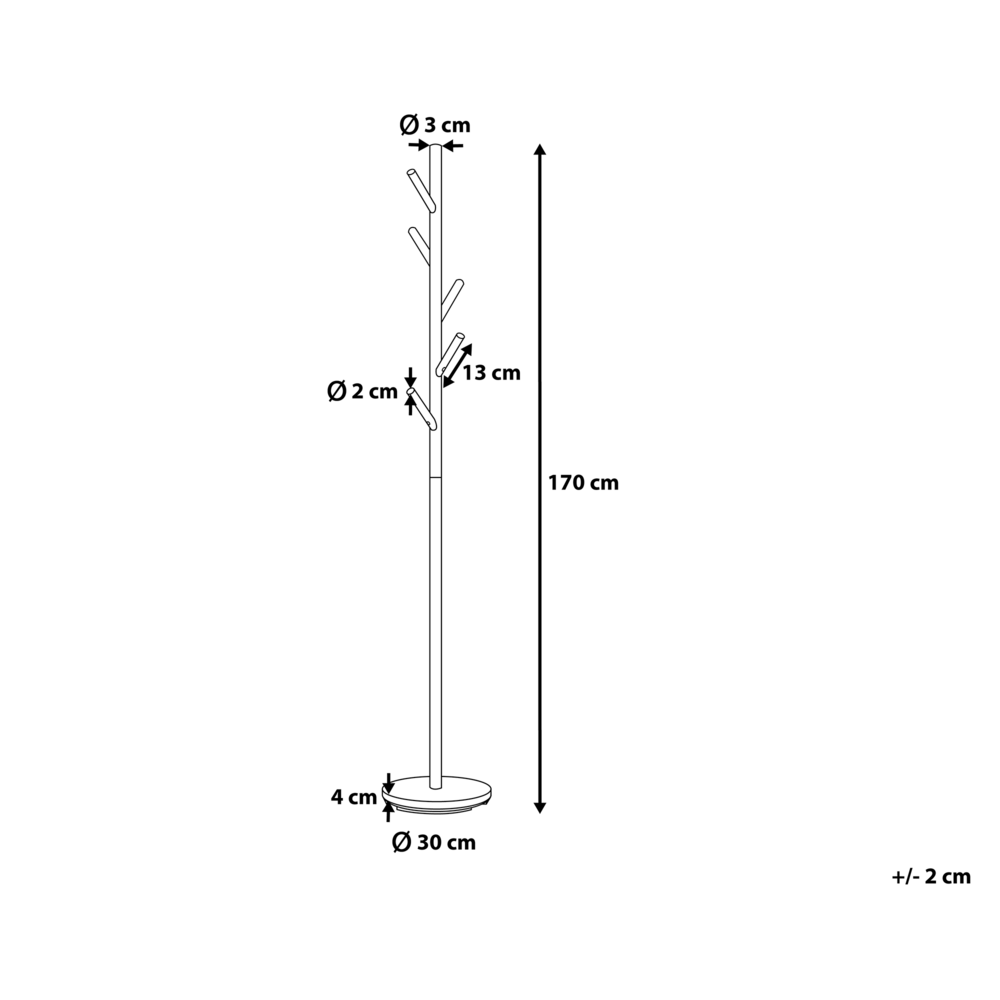 Appendiabiti Nero Hall Appendiabiti in acciaio per giacche Appendiabiti