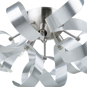 Lampada da Parete di colore Argento Metallo Alluminio Nastri stile Industriale Moderno