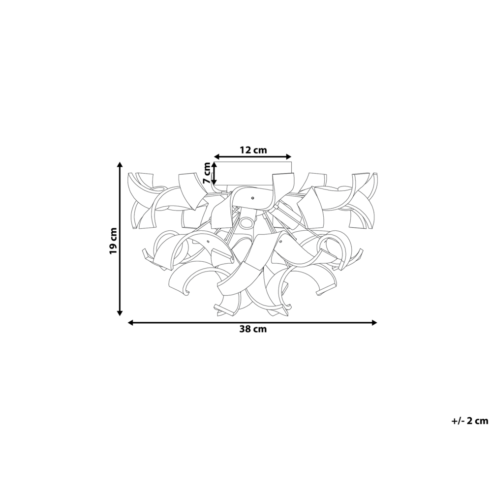 Lampada da Parete di colore Argento Metallo Alluminio Nastri stile Industriale Moderno
