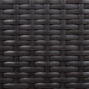 Set da pranzo da giardino marrone scuro finto rattan 8 posti con cuscini resistente ai raggi UV Patio tradizionale