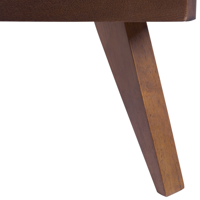 Letto in Legno Marrone Scuro Rete a Doghe Stile Classico 180 x 200 cm