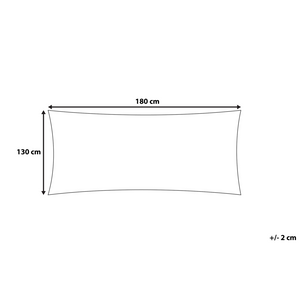 Coperta Beige Cotone 130 x 180 cm Copriletto Punto Croce Oversize