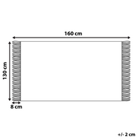 Coperta in cotone rosa 130 x 160 cm Copriletto boho stile costiero