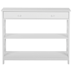 Console credenza Bianca 80 x 100 x 30 cm credenza 1 Cassetto 2 Ripiani Country