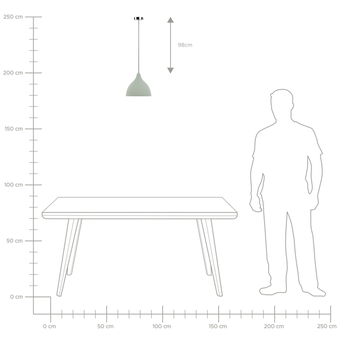 Lampada a sospensione lampadario in stile scandinavo in cemento verde