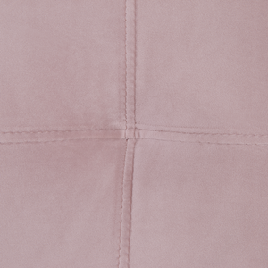 Divano letto in velluto di colore rosa a 3 posti con braccioli a binario in stile moderno