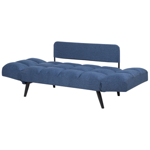 Divano Letto Blu Navy Divanetto Braccioli Regolabili Minimalista