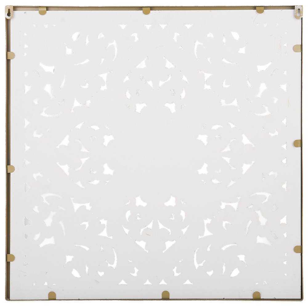 Decorazione da parete in legno chiaro 60 x 60 cm quadrato orientale