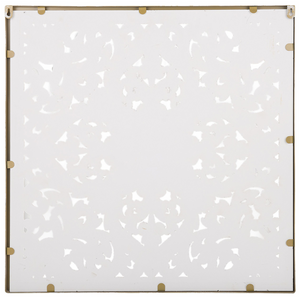 Decorazione da parete in legno chiaro 60 x 60 cm quadrato orientale