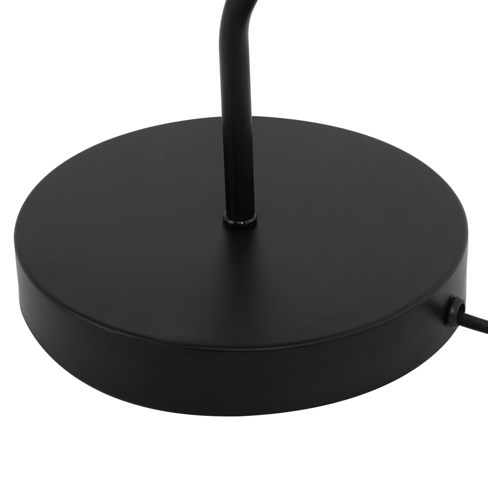 Lampada da tavolo Lampada da scrivania in metallo Nero con braccio a gru paralume orientabile