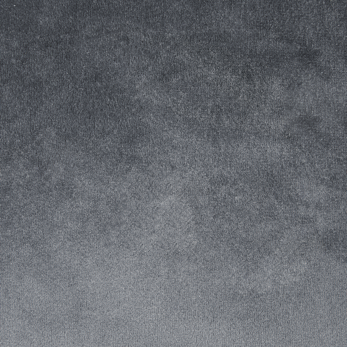 Divano 3 posti imbottito in velluto grigio con sedile e schienale imbottiti con gambe in legno