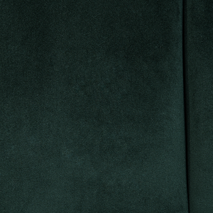 Divano in velluto verde smeraldo a 3 posti con schienale a canale incassato con gambe in legno