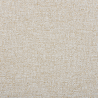 Divano Chesterfield Rivestimento in tessuto beige Gambe in legno scuro 3 posti